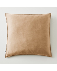 Taie d’oreiller 63 x 63 cm en Lyocell - Modèle Lysandre Camel