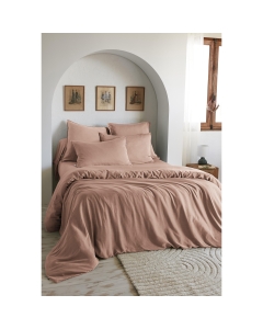 Housse de Couette 260 x 240 cm – Lyocell Uni Lysandre Blush