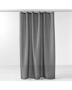 Rideau de douche+crochets 180 x 200 cm polyester uni yaline Anthracite