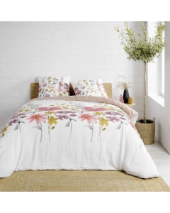 Parure 3 p. 260 x 240 cm double gaze coton imp. 57 fils Rosine