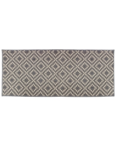 Tapis antidérapant rectangle 50 x 120 cm bouclette Losibi Gris