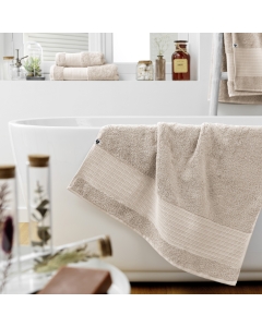 Drap de douche 70 x 130 cm éponge unie garance pampa Naturel