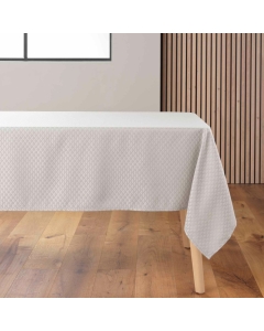 Nappe rectangle 140 x 240 cm jacquard artea Taupe