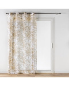 Voilage a oeillets 140 x 240 cm voile sable imprime Dune