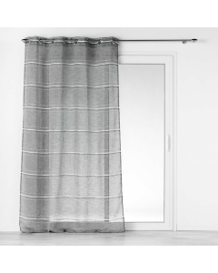 Panneau a oeillets 140 x 240 cm effet lin tisse aloria Sans