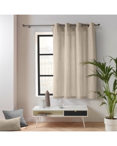 Rideau petite hauteur 135 x 180 cm coton/polyester recyclé Twily Beige