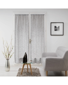 Paire droite passe tringle 2 x 70 x 240 cm voile tisse milza Anthracite