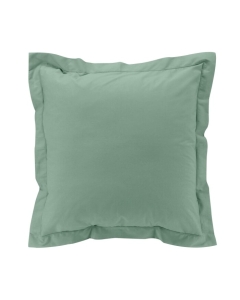 Taie d'oreiller vp 63 x 63 cm percale uni 78 fils percaline  +p. bourdon Tilleul