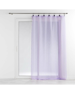 Panneau a anneaux 140 x 240 cm voile tisse linka Lilas