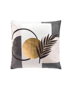 Coussin dehoussable compresse 45 x 45 cm velours imp. metal. clarity des place Sans