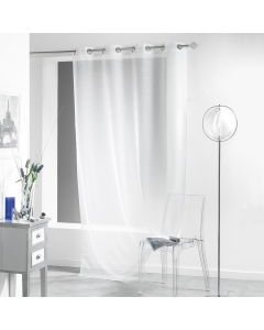 Panneau a oeillets 140 x 240 cm voile sable lissea Blanc