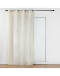 Panneau a oeillets 140 x 240 cm polyester/lin uni aline Sans