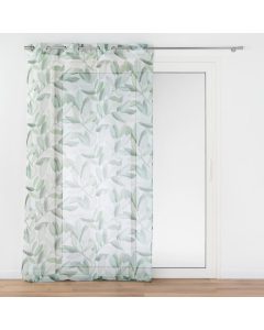 Voilage a oeillets 140 x 240 cm voile sablé imprimé Eleonore