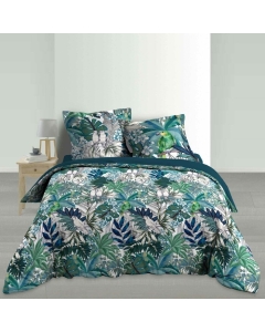 Parure 3 p. 240 x 220 cm percale de coton 78 fils Colibri