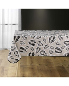 Nappe rectangle 150 x 200 cm polyester imprime alma Noir