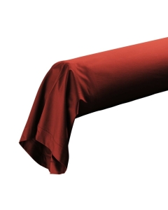 Taie de traversin 85 x 185 cm percale uni 78 fils percaline  +p. bourdon Tomette