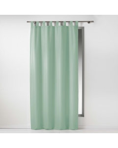 Rideau à passant 140 x 260 cm Polyester Essentiel Vert sauge
