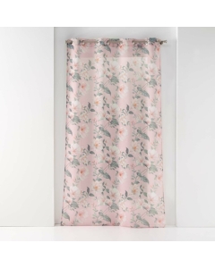 Panneau a oeillets 140 x 240 cm voile sable imprime alissia Rose