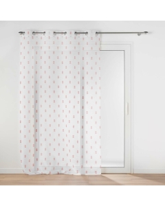 Panneau a oeillets 140 x 240 cm voile sable imprime geokid Rose