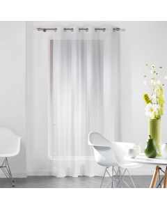 Panneau a oeillets 140 x 240 cm voile fils coupes dandy Blanc