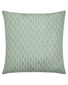 Coussin dehoussable compresse 60 x 60 cm polyester imprime metallise piana Sauge