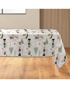 Nappe rectangle 150 x 240 cm polyester imprime leopold Sans