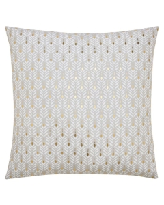 Coussin dehoussable compresse 60 x 60 cm polyester imp. metallise piana Naturel