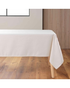 Nappe rectangle 140 x 240 cm jacquard artea Naturel