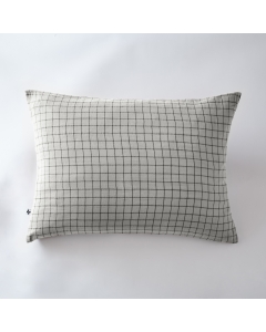 Taie d'oreiller gaze de coton tissée 50 x 70 cm gaïa mix Gris
