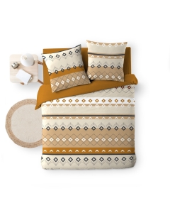 Parure de couette 240 x 220 cm coton 42 fils + 2 taies Xenati