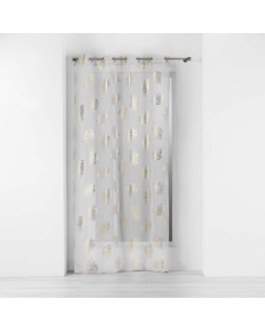 Voilage a oeillets 140 x 240 cm voile sablé Sunny gold
