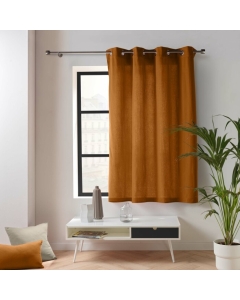 Rideau petite hauteur 135 x 180 cm coton/polyester recyclé Twily Camel