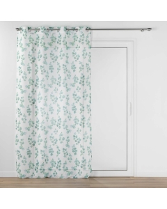 Voilage a oeillets 140 x 240 cm voile sablé imprimé Leandre