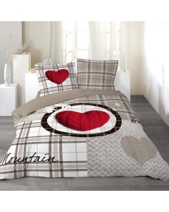 parure 3 p. 240 x 220 cm imprime 42 fils dessin place love mountain