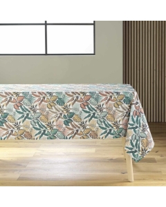 Nappe rectangle 145 x 240 cm polyester imprime stylis Jaune