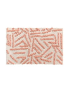 Tapis rectangle 60 x 90 cm coton/polyester tufte Athena Marsala