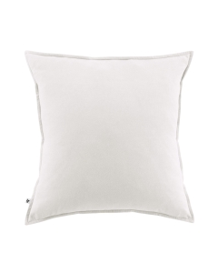 Taie d'oreiller chaude flanelle 63 x 63 cm Candice Blanc