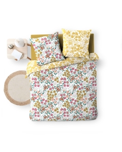 Parure de couette réversible  240 x 220 cm en microfibre de flanelle Claudia