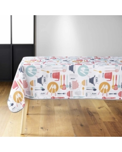 Nappe rectangle 140 x 240 cm pvc imprimé Kitchen