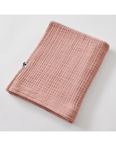 Drap de Bain 90 x 150 cm - Double Gaze de Coton 220 g/m² - Gaia Rose Pêche