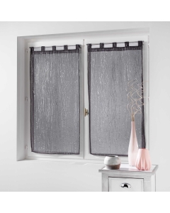Paire droite passants 2 x 45 x 120 cm voile sable applique filiane Anthracite