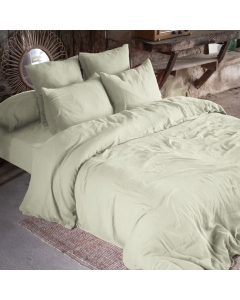 Housse de couette double gaze de coton 240 x 220 cm vert d'eau (green) Vert