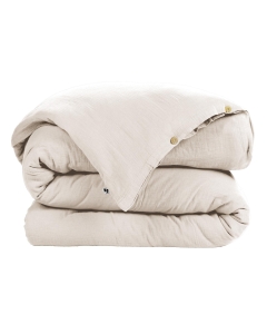 Housse de couette 240 x 220 cm double gaze de coton Gaïa Pampa