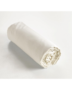 Drap housse coton luxe 180 x 200 cm bonnet 30 cm Ambre Beige