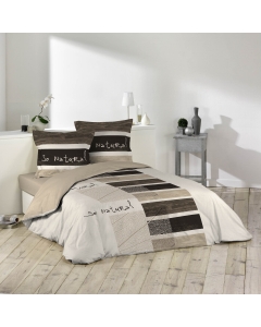 Housse de couette 220x240 cm + 2 taies 100% coton So natural