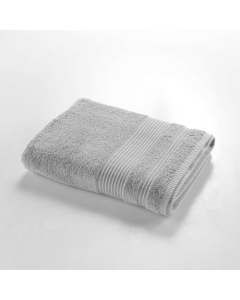 Drap de douche 70 x 130 cm eponge unie tendresse Gris Perle