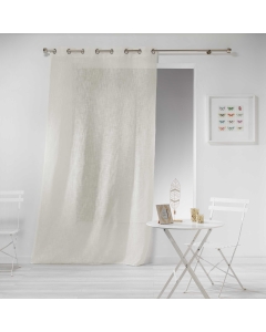 Panneau a oeillets 140 x 240 cm effet lin tisse haltona Naturel