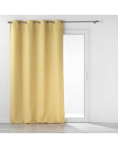 Rideau a oeillets 140 x 260 cm jacquard chenille Mariella Ocre