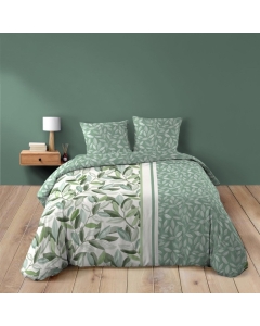 Housse de couette 240 x 220 cm coton 42 fils + 2 taies Eleonore