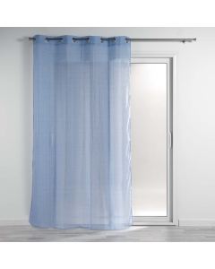 Panneau a oeillets 140 x 240 cm polycoton uni mitsy Azur